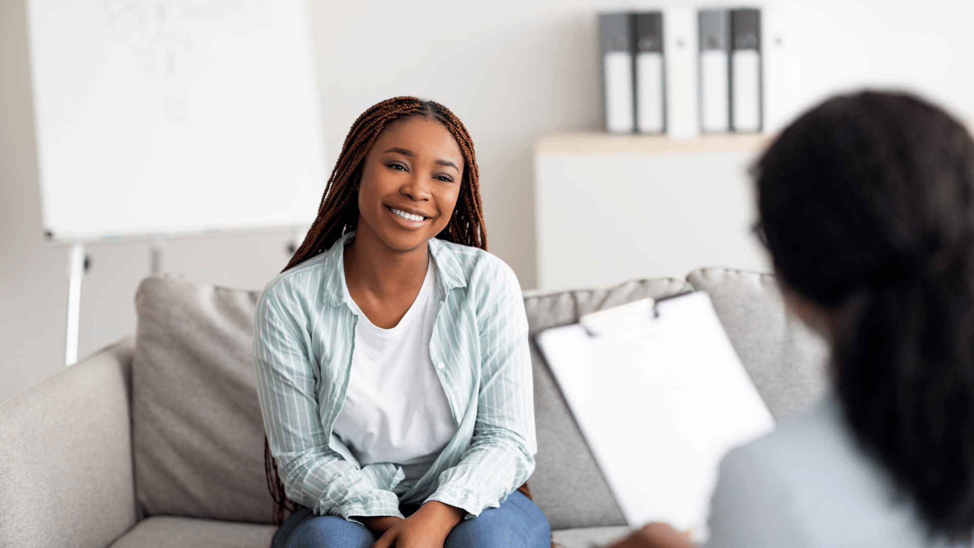 Patient discussing FDA-approved treatment options with psychiatrist